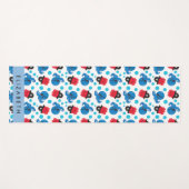 海賊タコ、タコ柄、海、お名前 ヨガマット (正面(横))