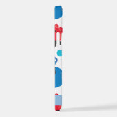 海賊タコ、タコ柄、海、お名前 iPhoneケース (右側面)