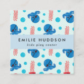 海賊タコ、海賊クラゲ活動センター スクエア名刺 (正面)