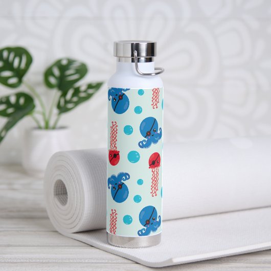 海賊タコ、海賊クラゲ、海獣 ウォーターボトル (ヨガ)