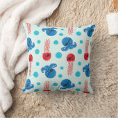 海賊タコ、海賊クラゲ、海獣 クッション (ブランケット)