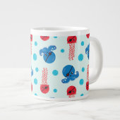 海賊タコ、海賊クラゲ、海獣 ジャンボコーヒーマグカップ (正面右)