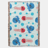 海賊タコ、海賊クラゲ、海獣 スローブランケット (正面縦)