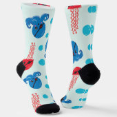 海賊タコ、海賊クラゲ、海獣 ソックス (傾斜あり)