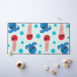 海賊タコ、海賊クラゲ、海獣 デスクマット