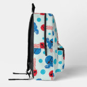 海賊タコ、海賊クラゲ、海獣 プリントバックパック (左)