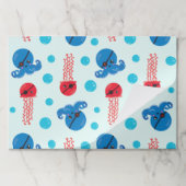 海賊タコ、海賊クラゲ、海獣 ペーパーパッド (折り畳み)