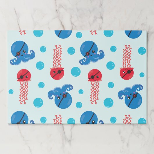 海賊タコ、海賊クラゲ、海獣 ペーパーパッド (正面)