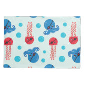 海賊タコ、海賊クラゲ、海獣 枕カバー (裏面)