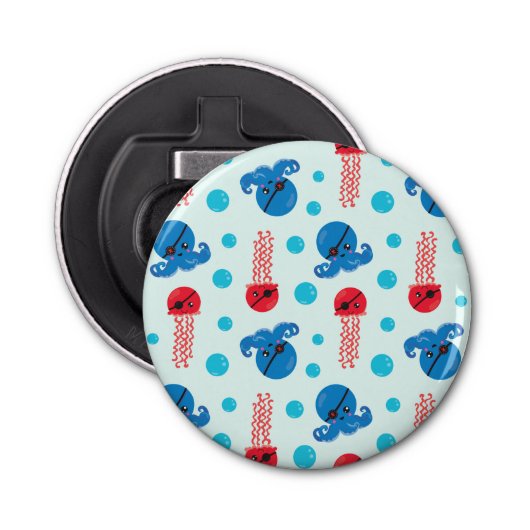 海賊タコ、海賊クラゲ、海獣 栓抜き (正面)