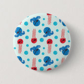 海賊タコ、海賊クラゲ、海獣 缶バッジ (正面)