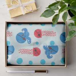 海賊タコ、海賊クラゲ、海獣 薄葉紙