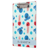 海賊タコ、海賊クラゲ、海、お名前 クリップボード (左)