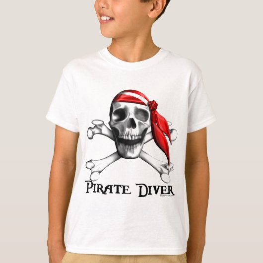 海賊ダイバーはTシャツをからかいます Tシャツ (正面)