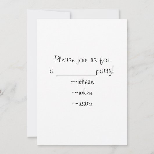 海賊ダック 招待状 (裏面)