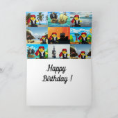 海賊ダニー・ダックの誕生日カード カード (内部)