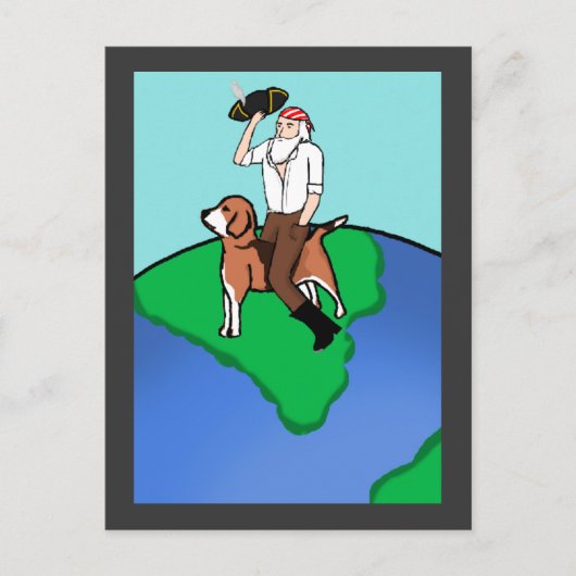 海賊ダーウィン ポストカード (正面)