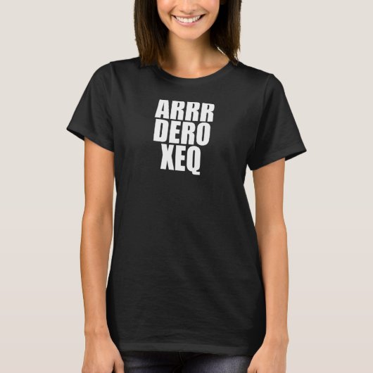 海賊チェーンデロ均衡プライバシー暗号ブロック Tシャツ (正面)