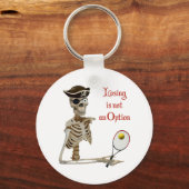 海賊テニス負けスケルトン キーホルダー (正面)
