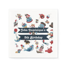 海賊テーマバースデーパーティナプキン