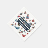 海賊テーマバースデーパーティナプキン スタンダードカクテルナプキン (角)