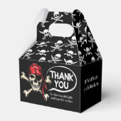 海賊テーマパーティーアダルトサルティスカルブラック フェイバーボックス (正面サイド)