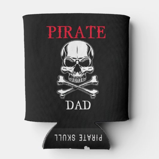 海賊テーマパーティーアダルトスカル。パパ船スカル 缶クーラー (裏面)