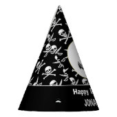 海賊テーマパーティーアダルトスカル。航海の パーティーハット (左)