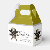 海賊テーマパーティー大人のクロスボーン好意ボックス フェイバーボックス (裏面サイド)