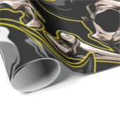 海賊テーマパーティー大人スカル ラッピングペーパー (ロールコーナー)