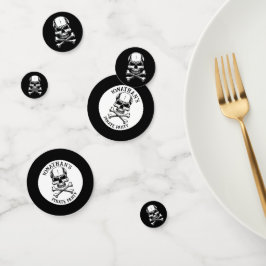 海賊テーマパーティー大人船スカル コンフェッティ