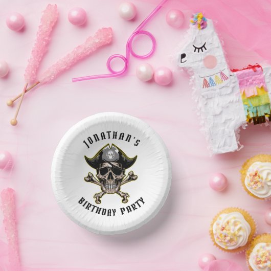 海賊テーマパーティー大人誕生日ホワイト ペーパーボウル (パーティー)