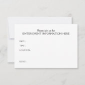 海賊テーマパーティー 招待状 (裏面)