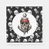 海賊テーマパーティ航海のー スタンダードランチョンナプキン (正面)