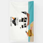 海賊テーマ誕生会 横断幕 (縦)