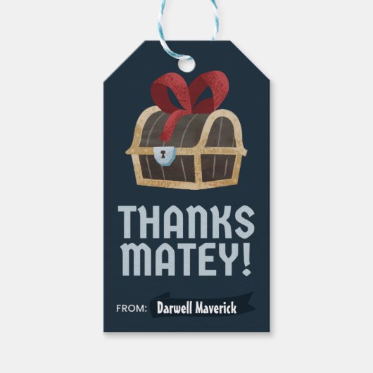 海賊テーマ誕生日ギフトラベル ギフトタグ (正面)