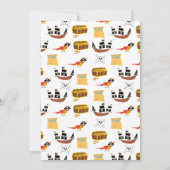 海賊テーマ誕生日パーティーありがとう サンキューカード (裏面)