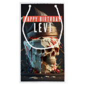 海賊テーマ誕生日 スモールペーパーバッグ (裏面)