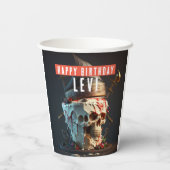 海賊テーマ誕生日 紙コップ (裏面)