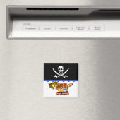 海賊テーマ：クリーン汚い食器洗浄機マグネット マグネット (インサイチュ (食洗機))