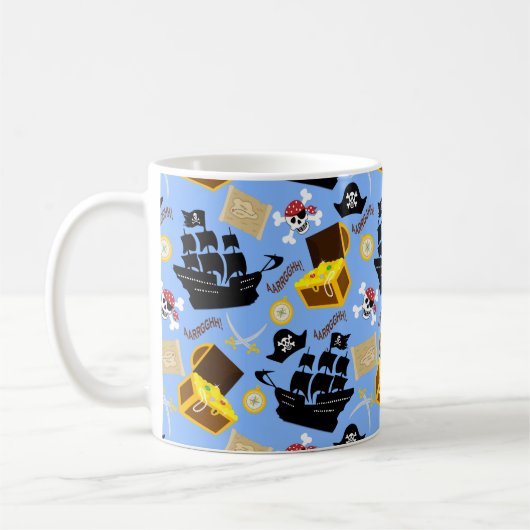 海賊テーマ コーヒーマグカップ (左)