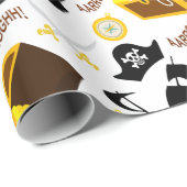 海賊テーマ ラッピングペーパー (ロールコーナー)