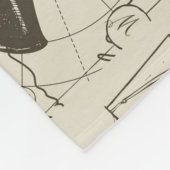 海賊テーマ:ヴィンテージ航海のパターン。 フリースブランケット (角)