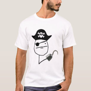 海賊トランプのポーカーのミームのワイシャツ Tシャツ