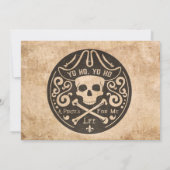 海賊トレジャーマップ誕生日招待状 招待状 (裏面)