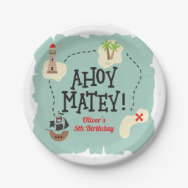 海賊トレジャーマップ誕生日 ペーパープレート