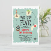 海賊トレジャーマップ5th誕生日 招待状 (スタンド正面)