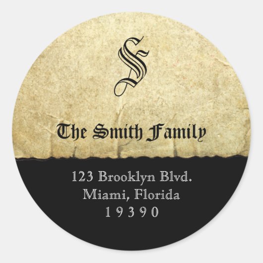 海賊ドクトリン住所 シールシール ラウンドシール (正面)