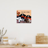 海賊ネコたち、海賊の日のようなトークBbqパーティー ポスター (キッチン)