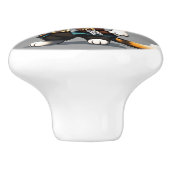 海賊ネコ、キッドの家具、寝室 セラミックノブ (側面)